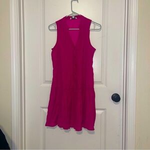 Nine West Pink Sleeveless V-Neck Mini Sundress / M